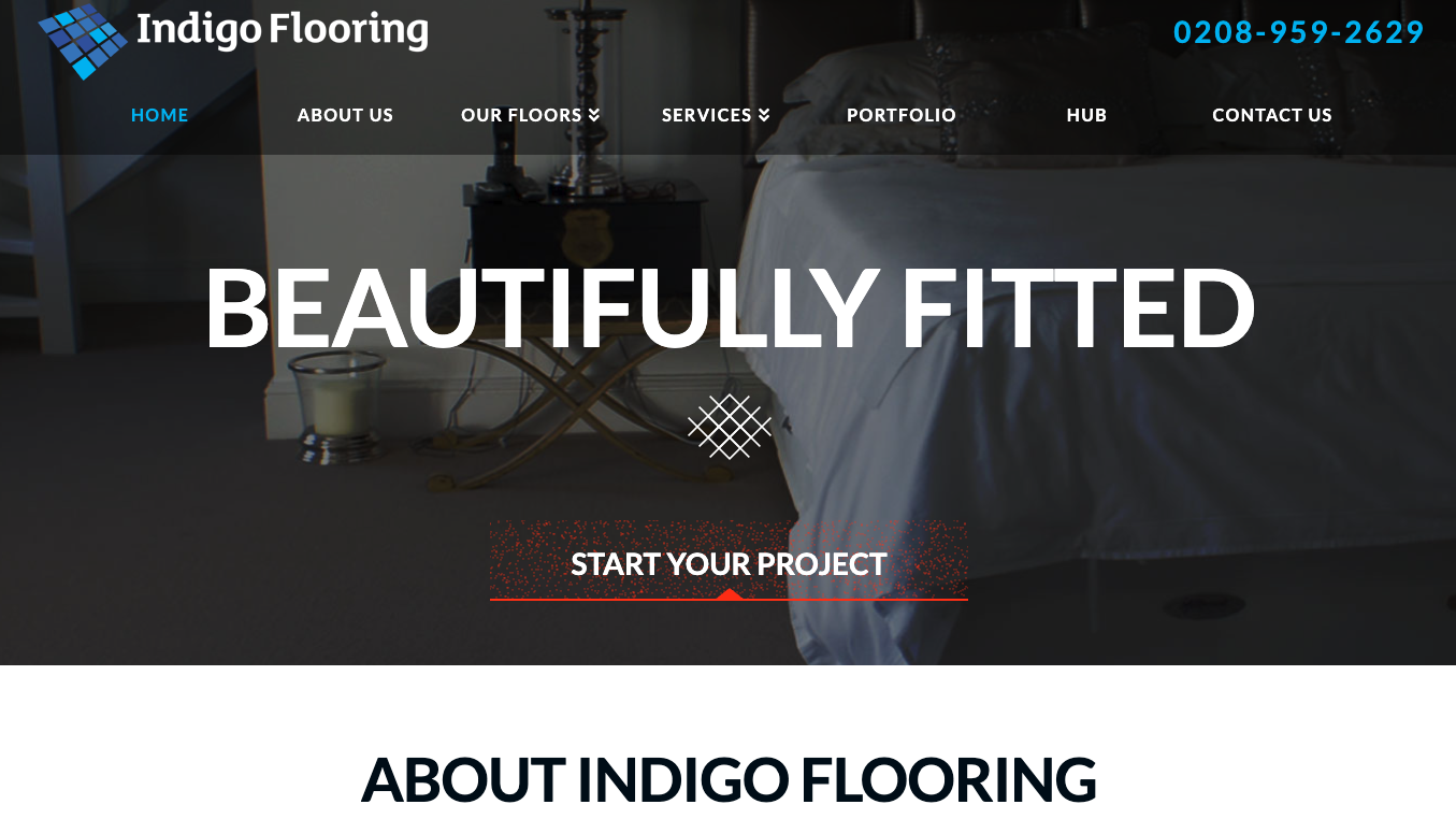 Indigo Flooring website
